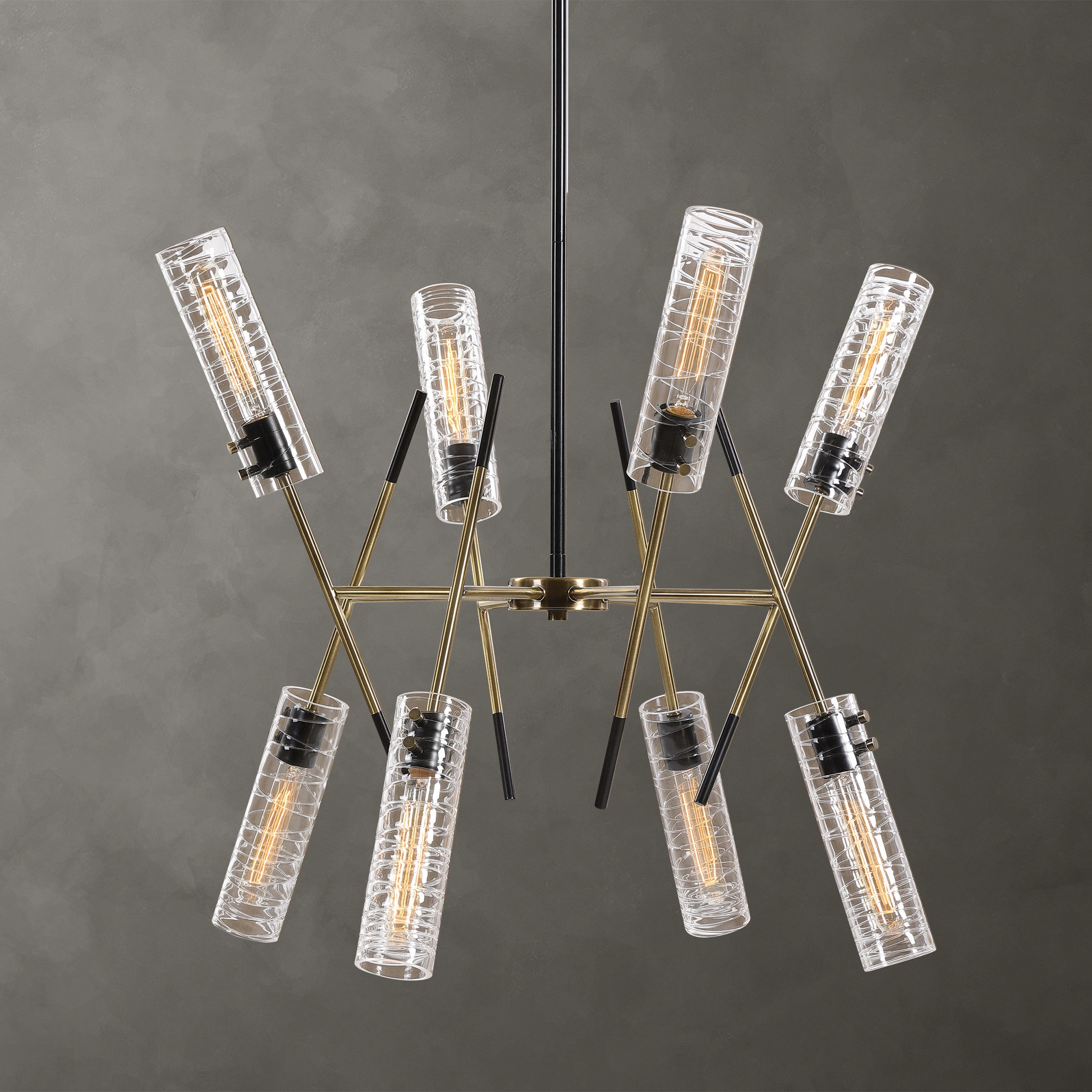 Telesto 8 Light Linear Pendant large image 