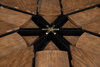 Tower Jupe Dining Table  Med Light Mink, by Sarreid, 4'7" length x 4'7" width x 2'6" height thumbnail 7