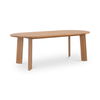 Delta Oval Outdoor Dining Table Natural, Outdoor Table by Moe's Home, 7' width x 2'6" height x 3'3.5" depth thumbnail 2