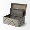 Niobe (Set of 2) 16L x 11W Gray Wooden Nesting Boxes, by Mercana, 16.02" length x 10.75" width x 8.25" height thumbnail 8
