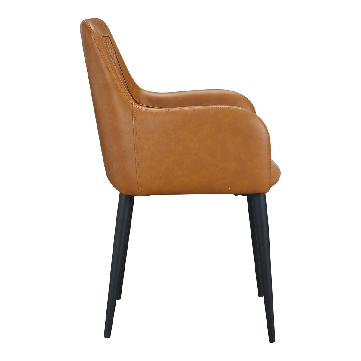 Cantata Dining Chair Tawny Vegan Leather - Set Of Two, by Moe's Home, 22" width x 34.6" height x 23" depth View 6