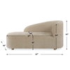 Fae Arm Chaise Lounge, Chaise Lounges & Daybed by Uttermost, 67" width x 32" height x 32" depth thumbnail 3