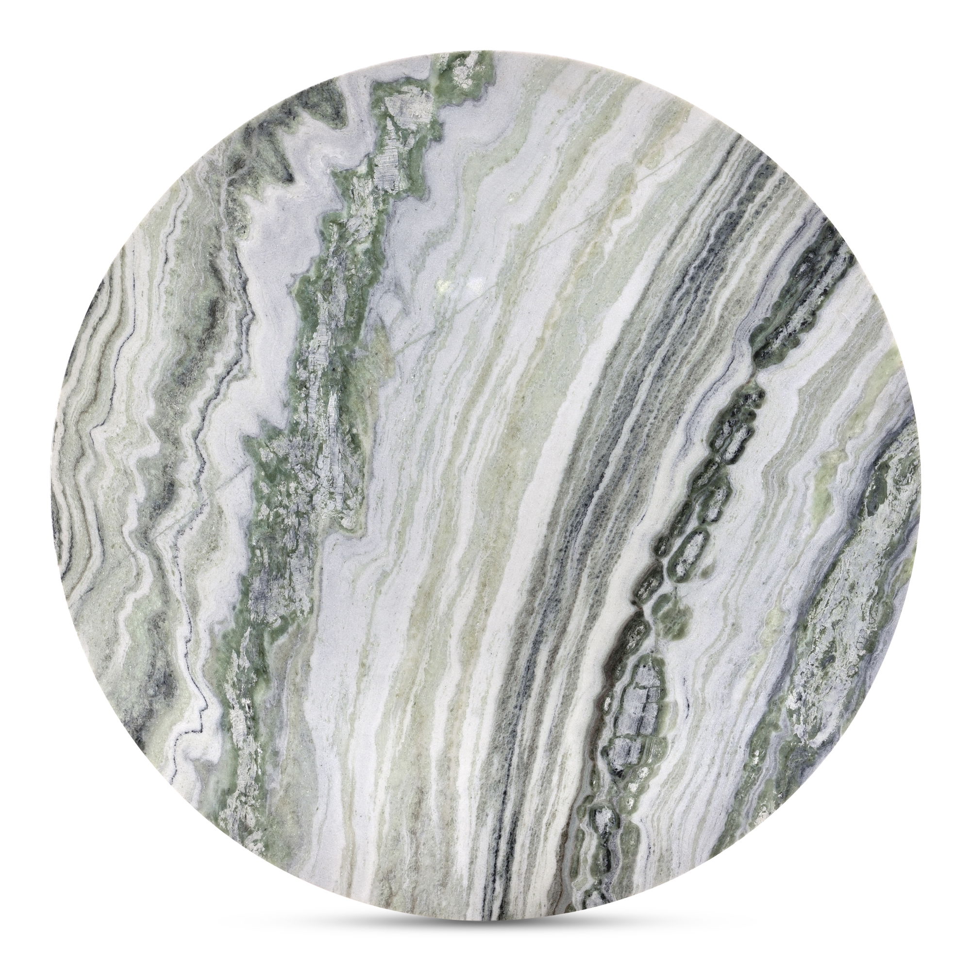 Celia Round Dining Table Green Onyx Marble large image 