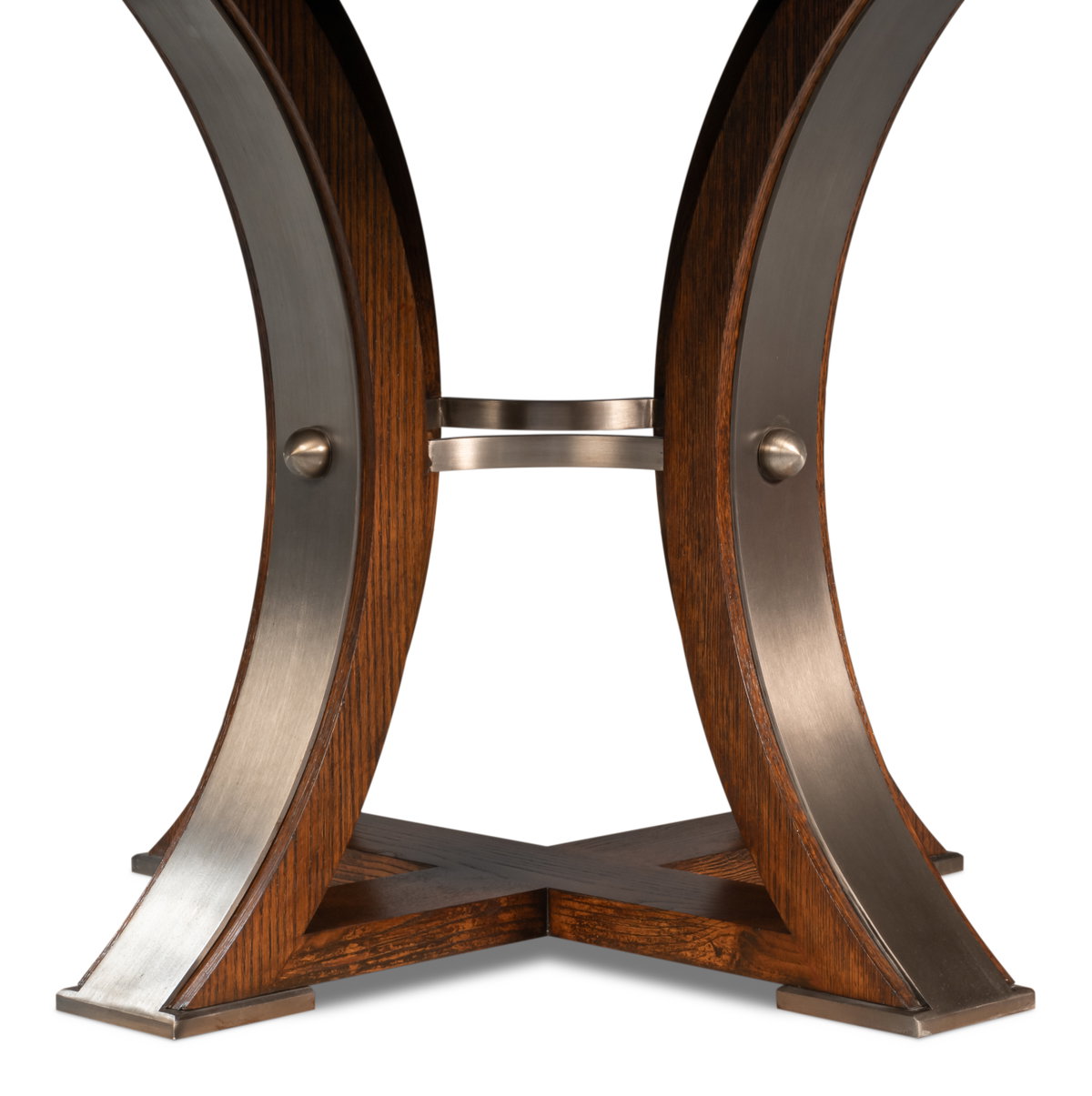 Tower Jupe Dining Table  Med Palladio, by Sarreid, 4'7" length x 4'7" width x 2'6" height View 6