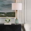 Sanctuary Green Gray Table Lamp, by Uttermost, 16.5" width x 35.25" height x 16.5" depth thumbnail 2