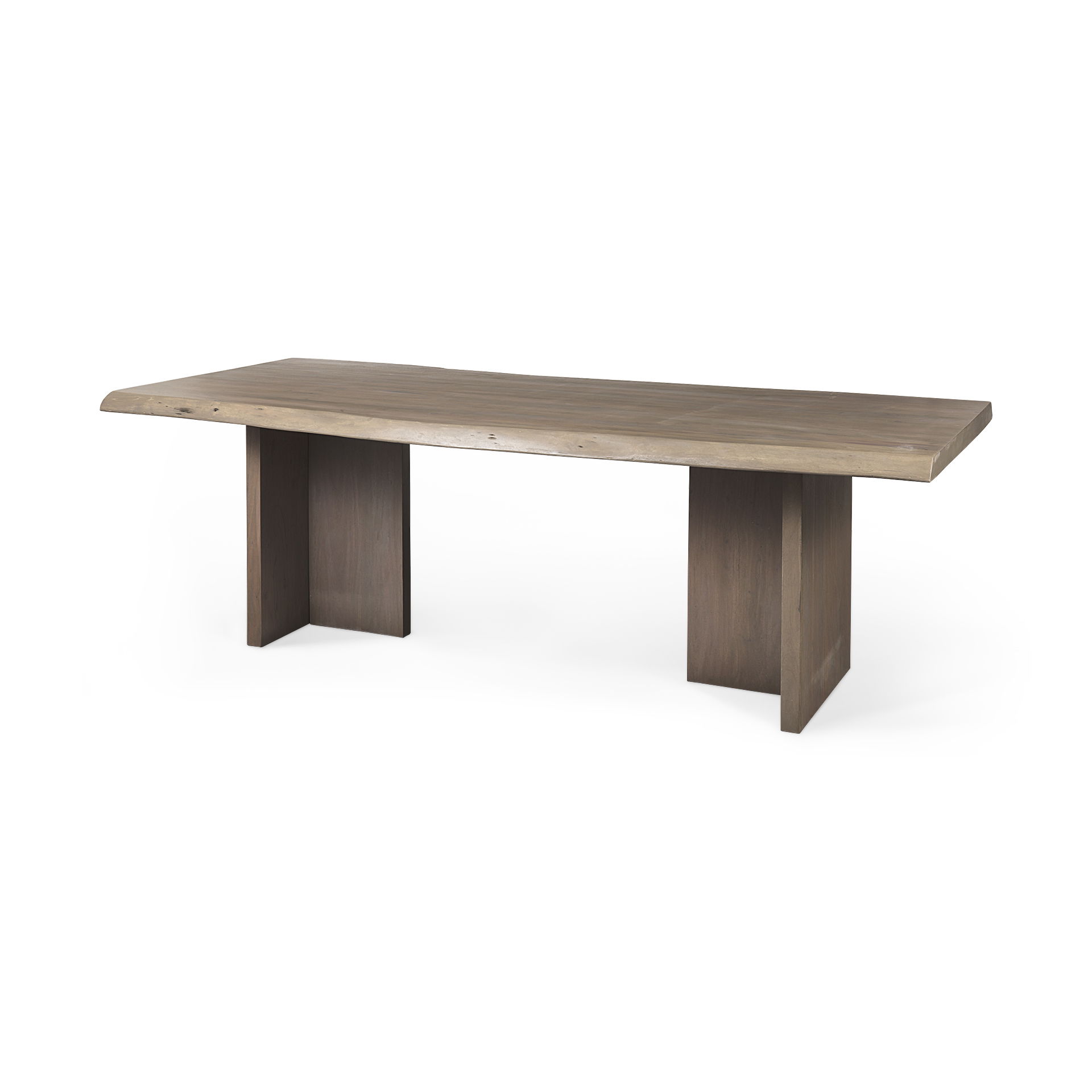 Konstantin 94.0 x 40.0 x 30.0 Medium Brown Wood with Live Edge Rectangular Dining Table large image 