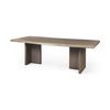 Konstantin 94.0 x 40.0 x 30.0 Medium Brown Wood with Live Edge Rectangular Dining Table thumbnail 0