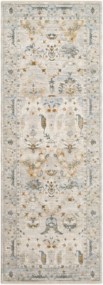 Dresden Machine Woven Rug, by Surya, 7'2.61" length x 2'7.5" width