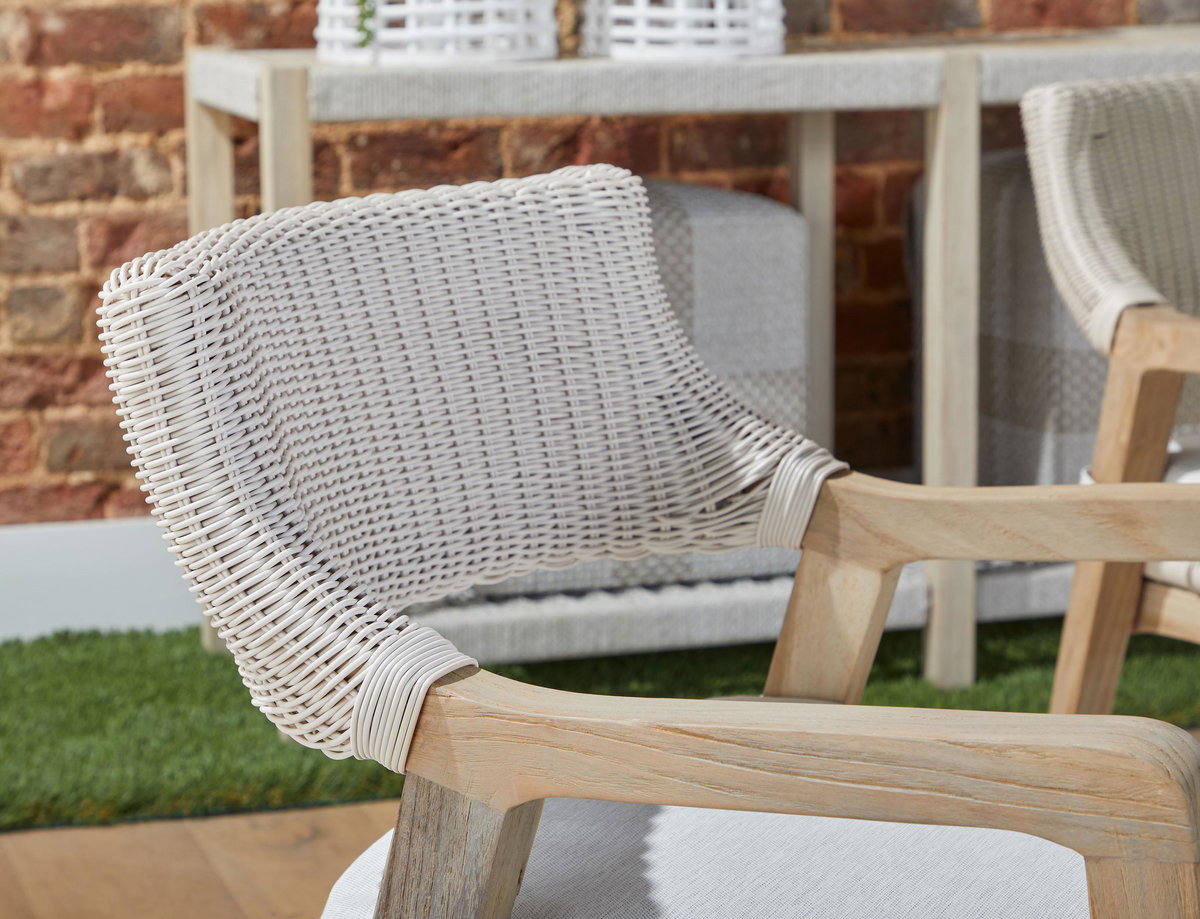 Lucia Outdoor Arm Chair, Dining Chair by Essentials for Living, 21.75" width x 31" height x 22" depth View 12