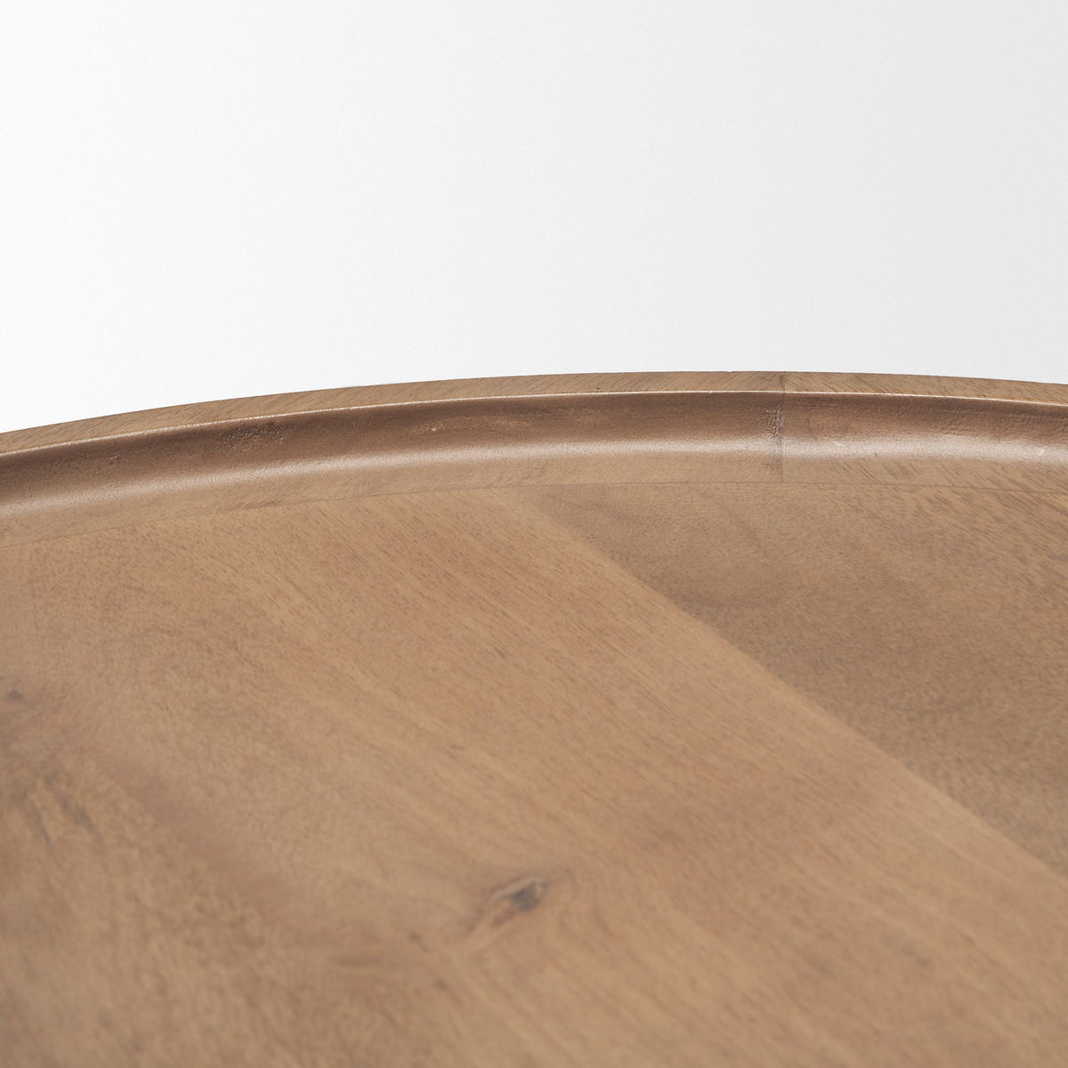 Cleaver (Set of 2) 40' & 31' Round Brown Solid Wood Nesting Coffee Tables, by Mercana, 39.5" length x 39.5" width x 16" height View 9
