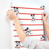 Disney Mickey Mouse Stripe Red Wallpaper thumbnail 4