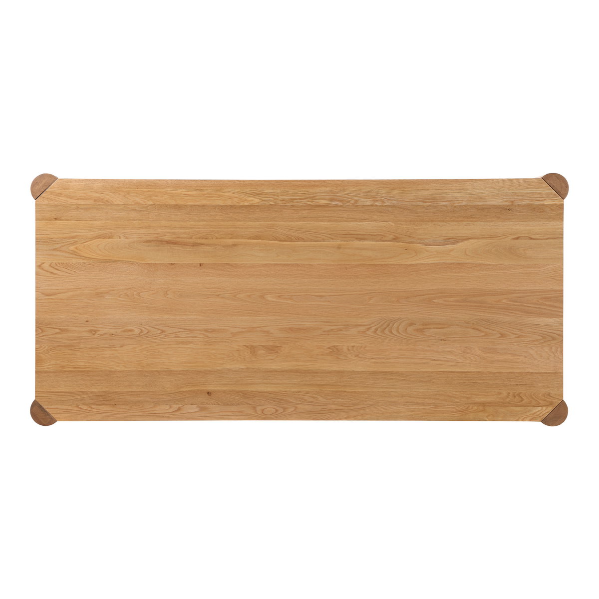 Post Small Dining Table Natural Oak, by Moe's Home, 76" width x 29" height x 36" depth View 4