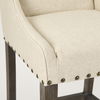 Kensington Cream Fabric Seat Brown Wood Frame Counter Stool thumbnail 9