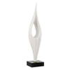 Fluid Drop White Stone Sculpture, Figurines & Statue by Uttermost, 5" width x 24.25" height x 5" depth thumbnail 1