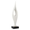 Fluid Drop White Stone Sculpture, Figurines & Statue by Uttermost, 5" width x 24.25" height x 5" depth thumbnail 1