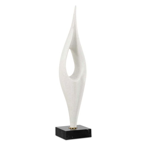 Fluid Drop White Stone Sculpture