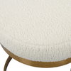 Infinity Gold Bench, Benche by Uttermost, 60" width x 19" height x 16.25" depth thumbnail 7