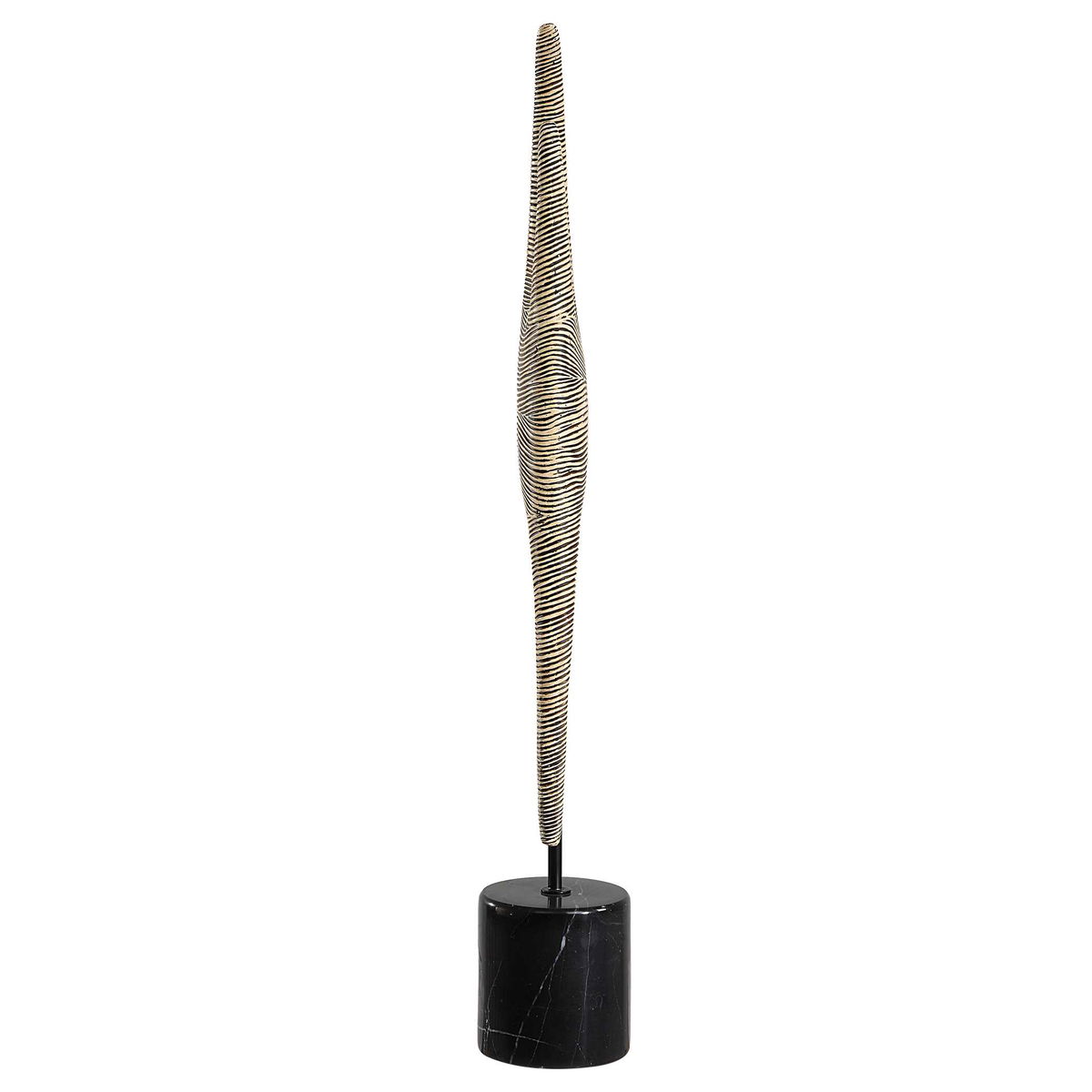 Pochette Ribbed Sculpture, Figurines & Statue by Uttermost, 4" width x 27" height x 4" depth View 5