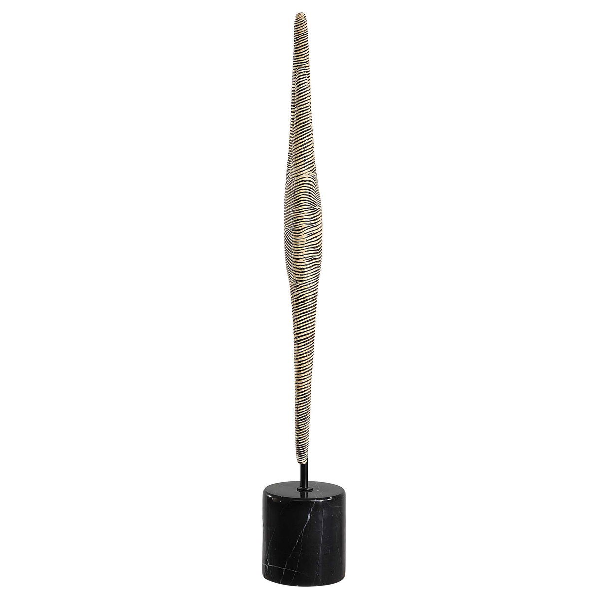 Pochette Ribbed Sculpture, Figurines & Statue by Uttermost, 4" width x 27" height x 4" depth View 5