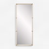 Cyprus White Dressing Mirror, Floor Mirror by Uttermost, 30.5" width x 72" height x 2.87" depth thumbnail 1