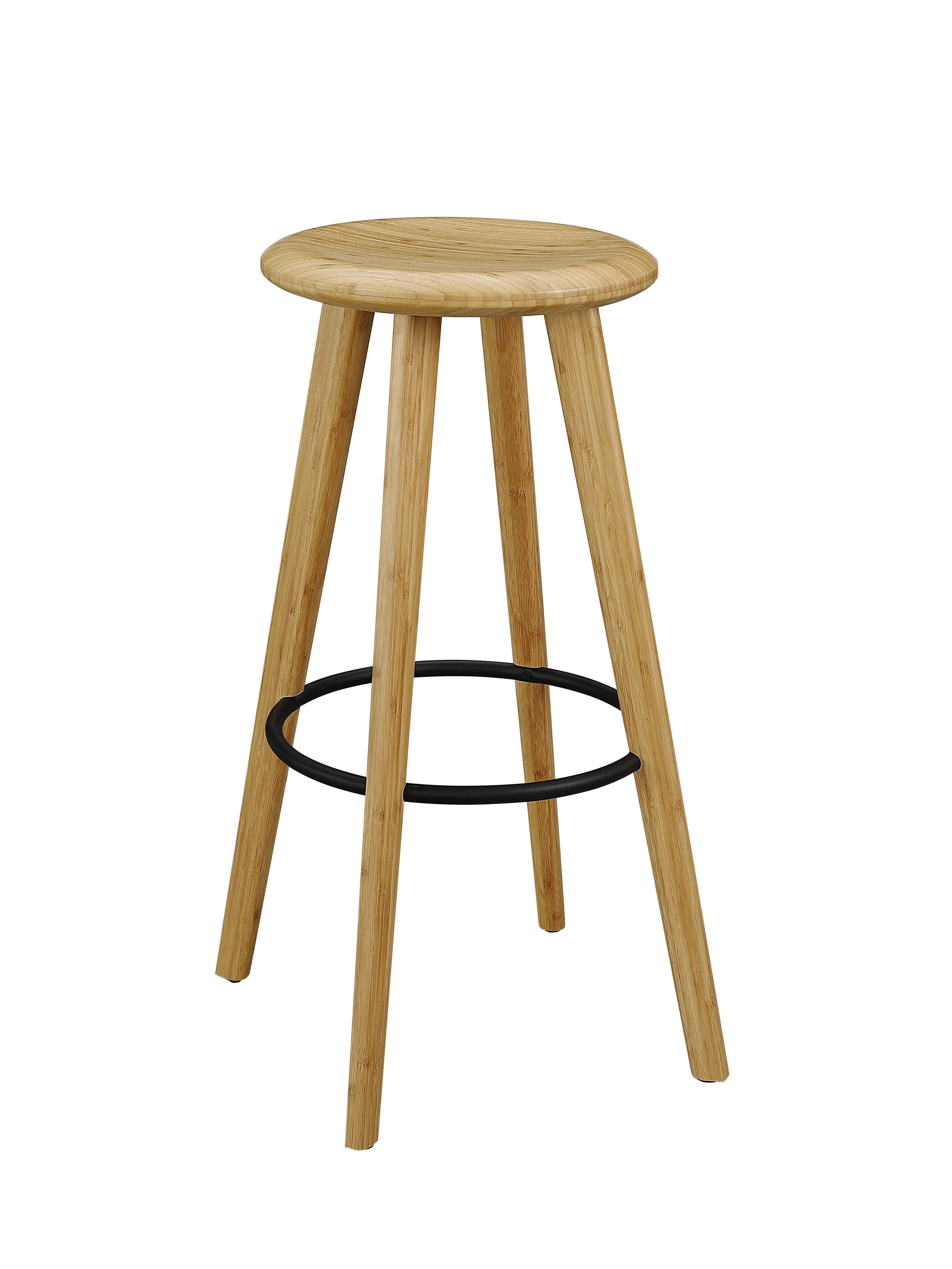 Mimosa Bar Height Stool, Caramelized, (Set of 2), Counter & Bar Stool by Greenington, 21" length x 21" width x 30" height View 2