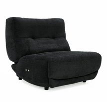 Online Designer Hallway/Entry Basil - Modern Black Fabric Small Electric Recliner Chair