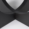 Liesl 54' Black Wood with Circular Top Dining Table, by Mercana, 54" length x 54" width x 30" height thumbnail 12