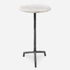 Puritan White Marble Drink Table thumbnail 0