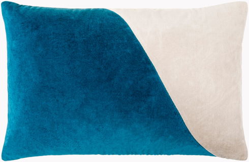 Cotton Velvet Lumbar Pillow