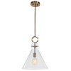 Imbuto Funnel Glass 1 Light Pendant, by Uttermost, 1'2.5" width x 1'7" height x 1'2.12" diameter x 1'2.12" depth thumbnail 3