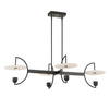 Kyoto 4 Light Linear LED Chandelier, Pendant by Uttermost, 48.25" width x 12" height x 29.75" depth thumbnail 5