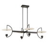 Kyoto 4 Light Linear LED Chandelier, Pendant by Uttermost, 48.25" width x 12" height x 29.75" depth thumbnail 5