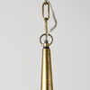 Capsa 17x29 Antique Gold and Silver Toned Metal Dome Pendant Light thumbnail 5