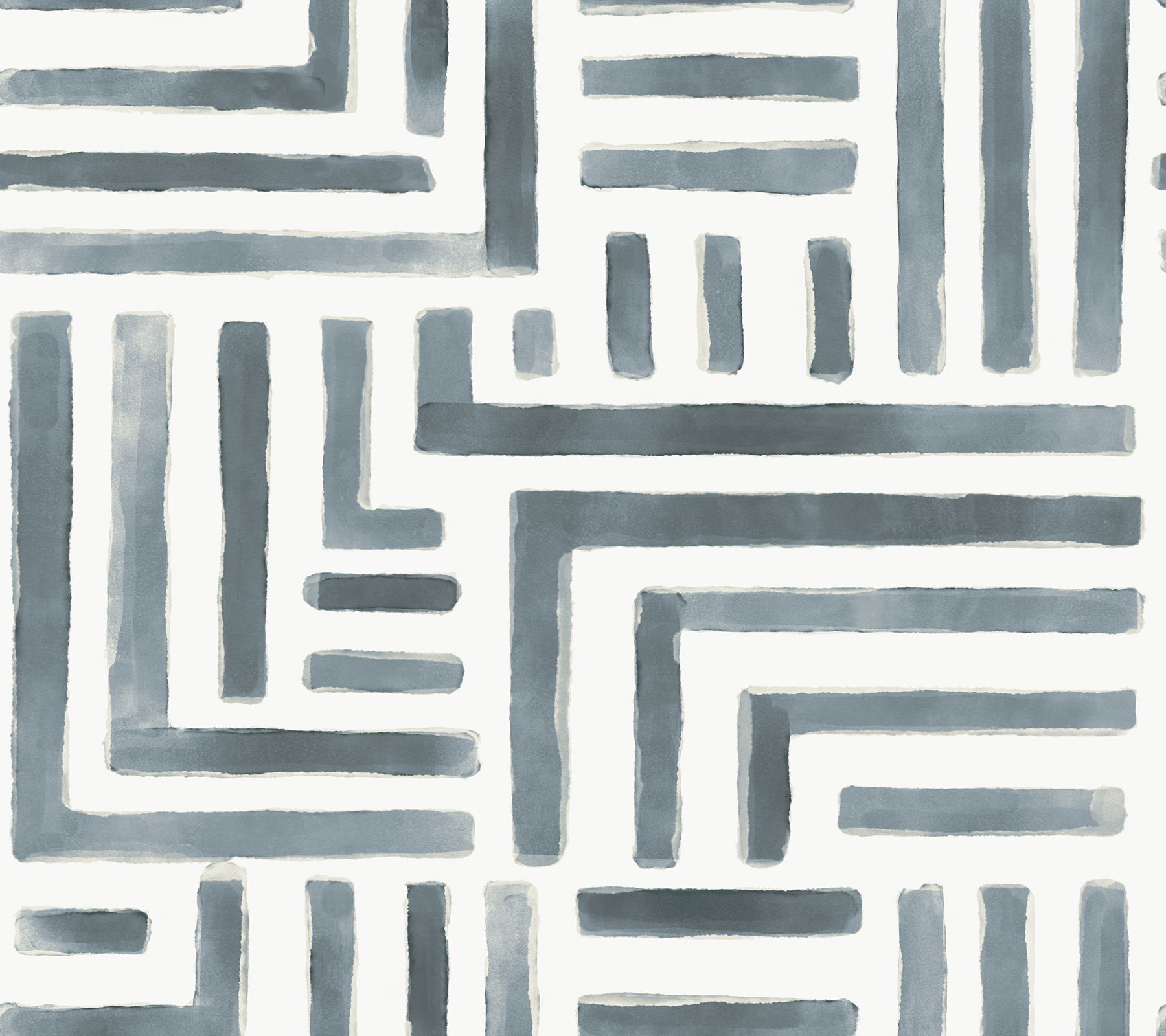 Painterly Labyrinth Aqua Wallpaper large image 