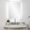 Crofton Lighted Nickel Vanity Mirror, by Uttermost, 22.25" width x 32.25" height x 2.12" depth thumbnail 2