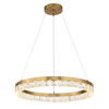 Segovia Round Crystal LED Chandelier, Ceiling Light by Uttermost, 3.75" height x 28" diameter thumbnail 8