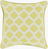 Morrocan Printed Lattice Accent Pillow Poly, Decorative Pillow by Surya, 18" length x 18" width thumbnail