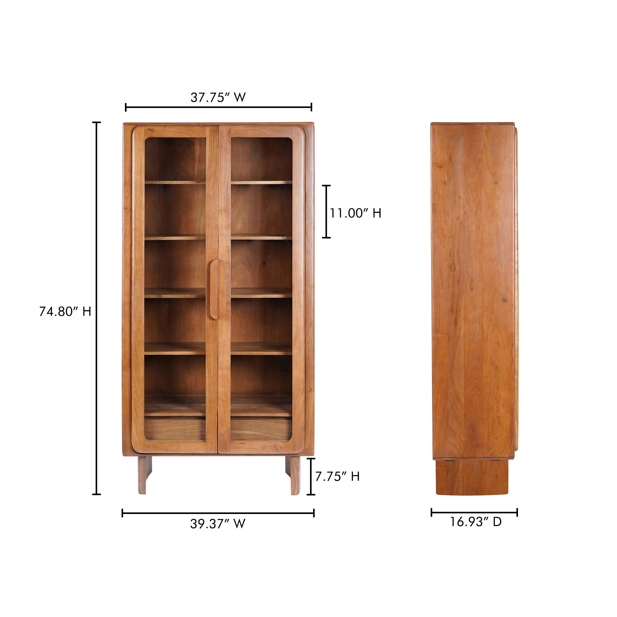 Orson Tall Cabinet Brown large image 