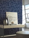 Robotics Navy Peel & Stick Wallpaper, by York Wall, 20' length x 2'3" width x 0.02" depth thumbnail 2