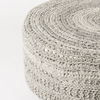 Bina  Dark Gray 4 Legged Wool Stool thumbnail 6