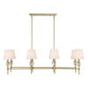 Arques 8 Light Linear Chandelier, Pendant by Uttermost, 48" width x 14.5" height x 18.12" depth thumbnail 1