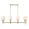 Arques 8 Light Linear Chandelier, Pendant by Uttermost, 48" width x 14.5" height x 18.12" depth thumbnail 1