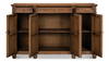 Diamond Wall Sideboard  Brown, by Sarreid, 1'6" length x 5'5" width x 3'5" height thumbnail 9