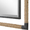 Melville Iron & Rope Mirror, by Uttermost, 2'4" width x 3'2" height x 1.5" depth thumbnail 6