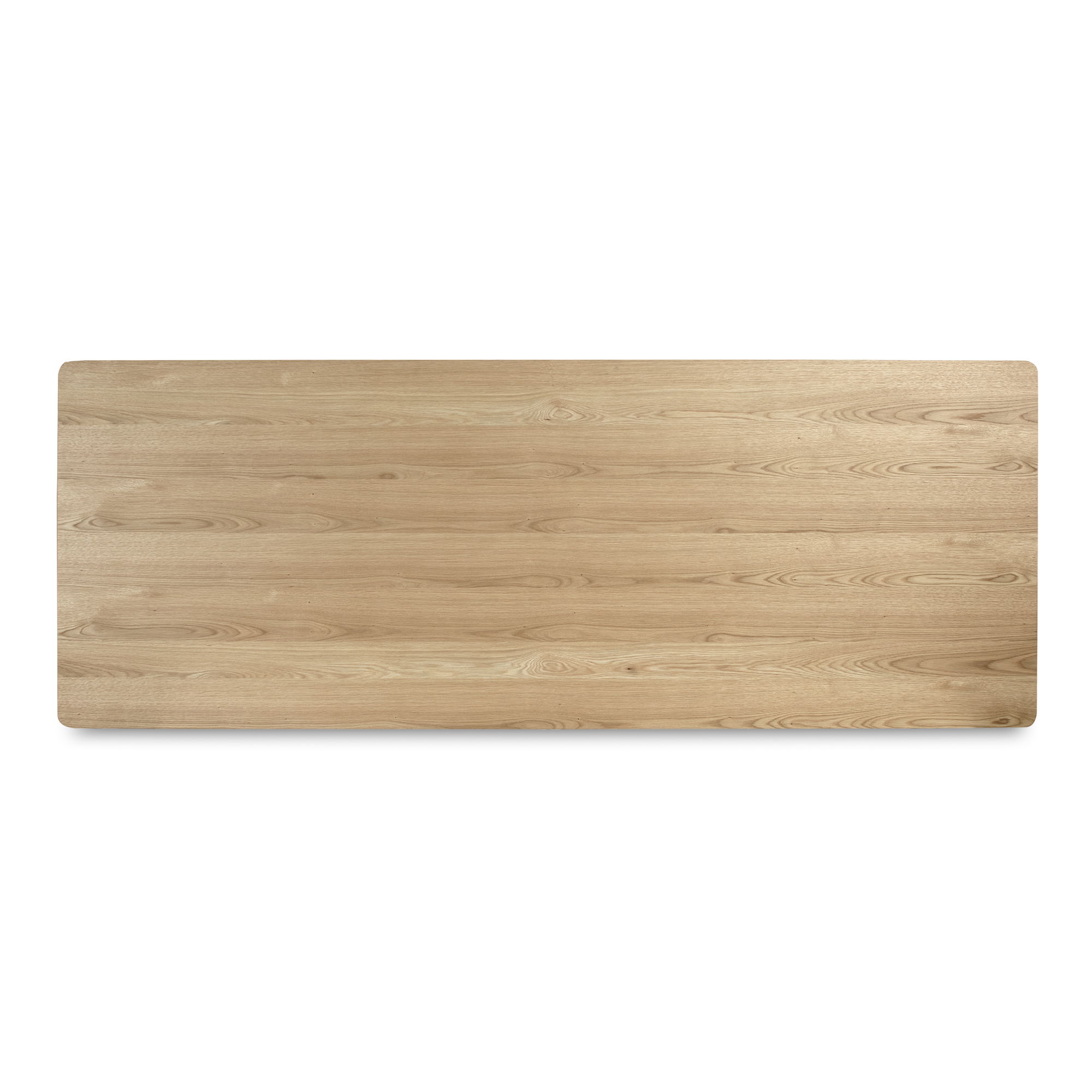 Round Off Large Dining Table Natural Oak large image 