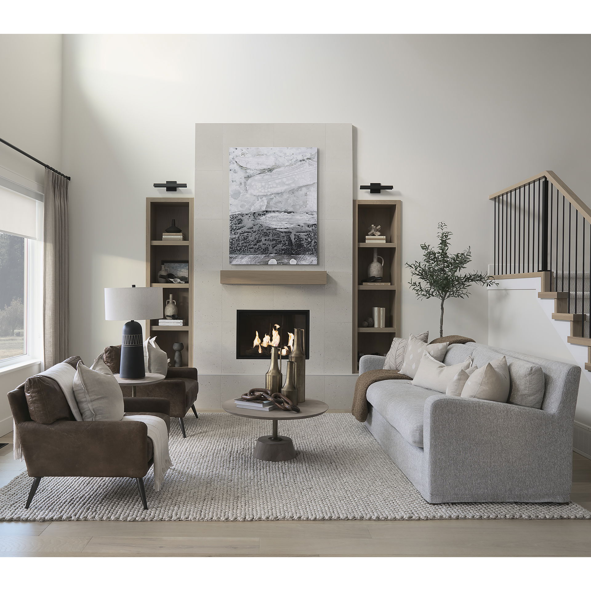 Denly II 92.5 X 38.25 X 34.5 Frost Gray Slipcover Three Seater Sofa large image 