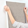 Alma Grey Faux Weave Wallpaper thumbnail 4