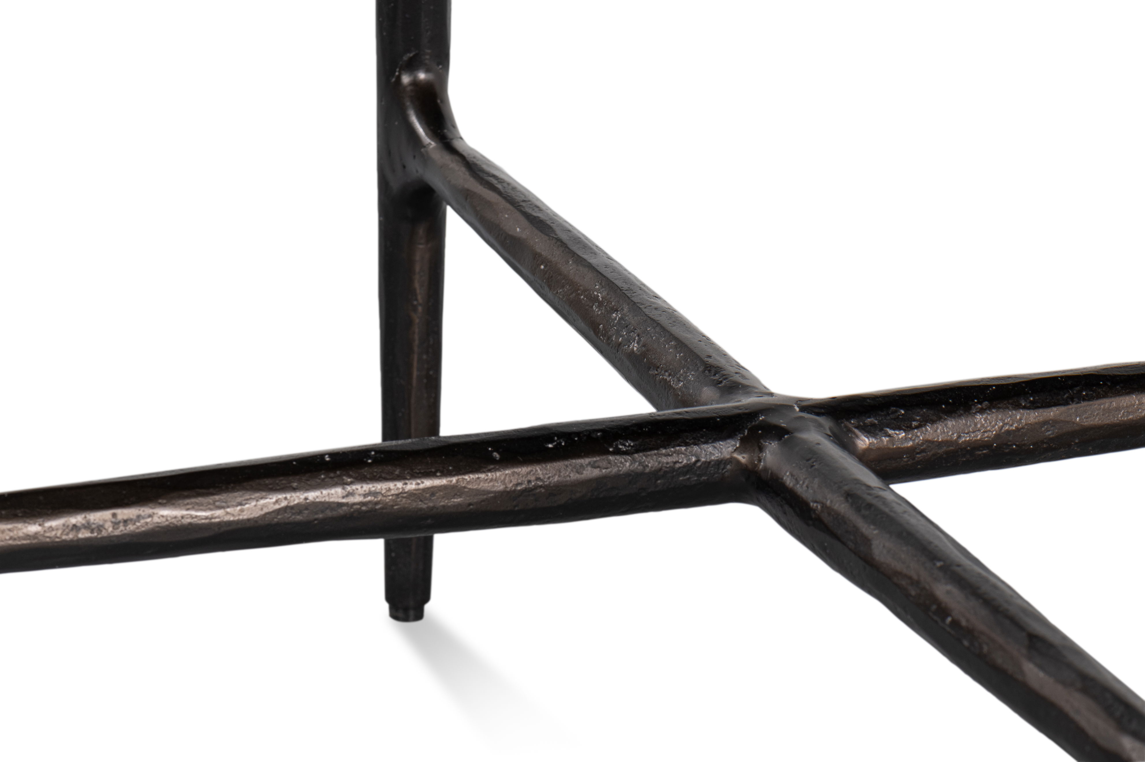 Dakor Round Side Table, Side & End Table by Sarreid, 24" length x 24" width x 22" height View 6