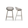Piazza Outdoor Counter Stool Grey - Set Of Two, Outdoor Chair by Moe's Home, 1'7" width x 2'10" height x 1'7" depth thumbnail 2