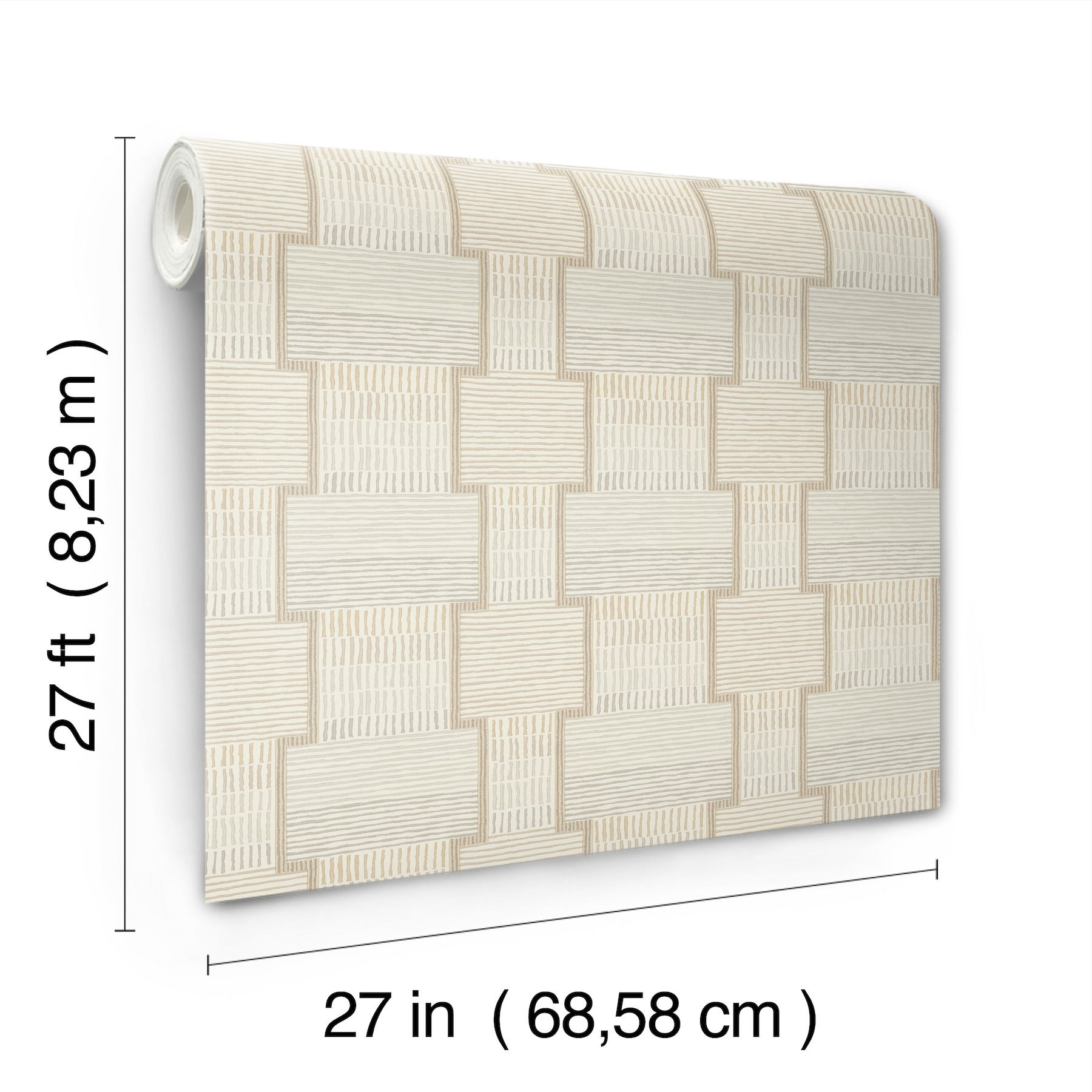 La Broderie Beige Wallpaper large image 